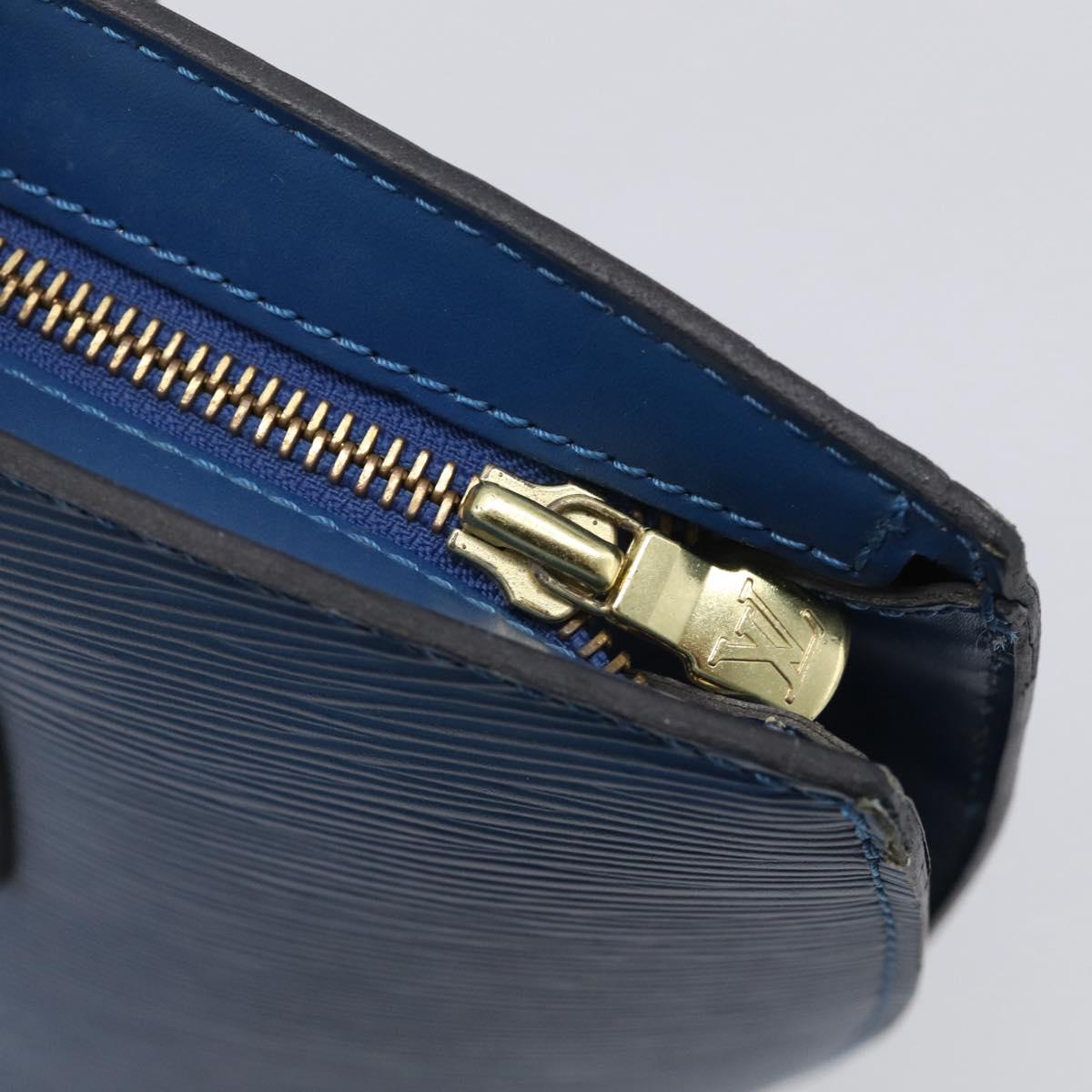 LOUIS VUITTON Epi Saint Jacques Shopping Shoulder Bag Blue M52275 LV Auth ka7138