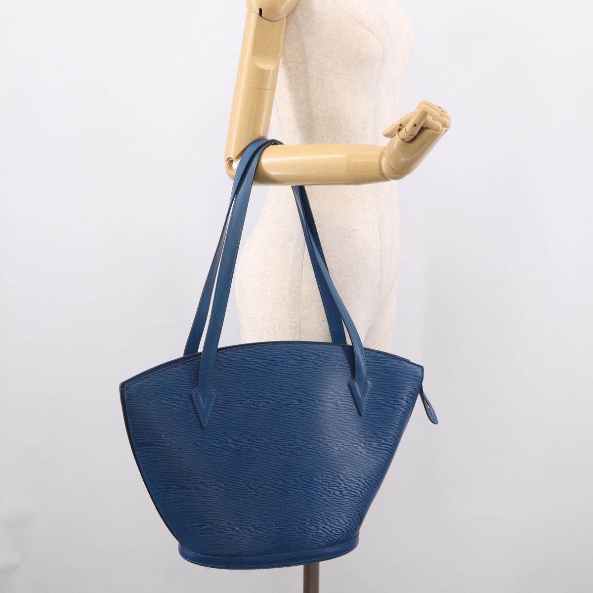 LOUIS VUITTON Epi Saint Jacques Shopping Shoulder Bag Blue M52275 LV Auth ka7138