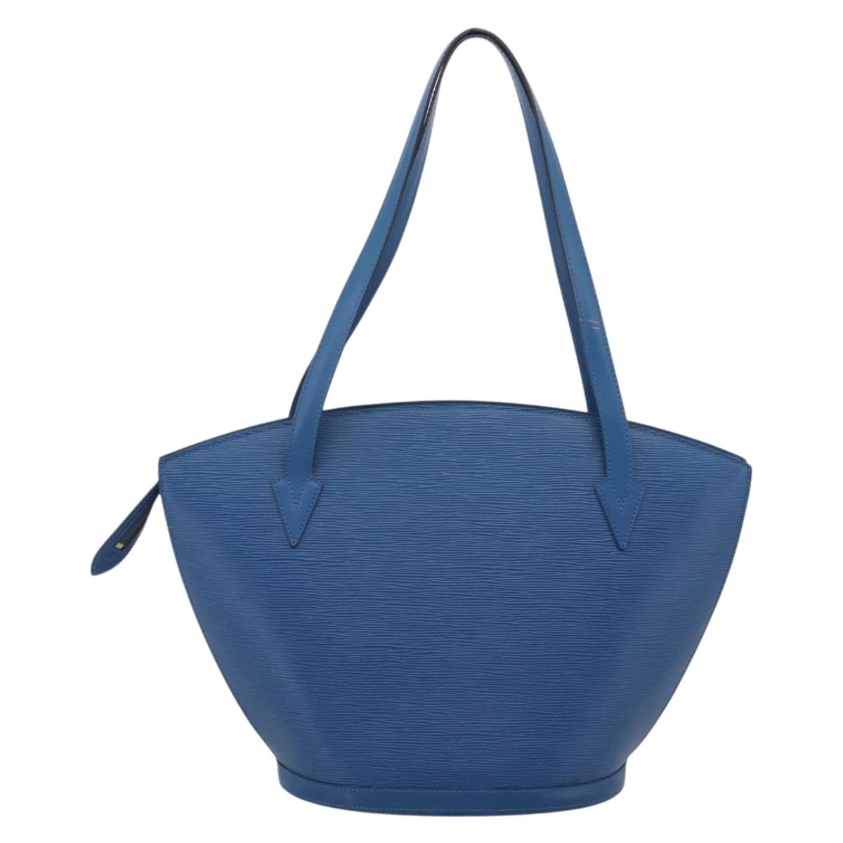 LOUIS VUITTON Epi Saint Jacques Shopping Shoulder Bag Blue M52275 LV Auth ka7138