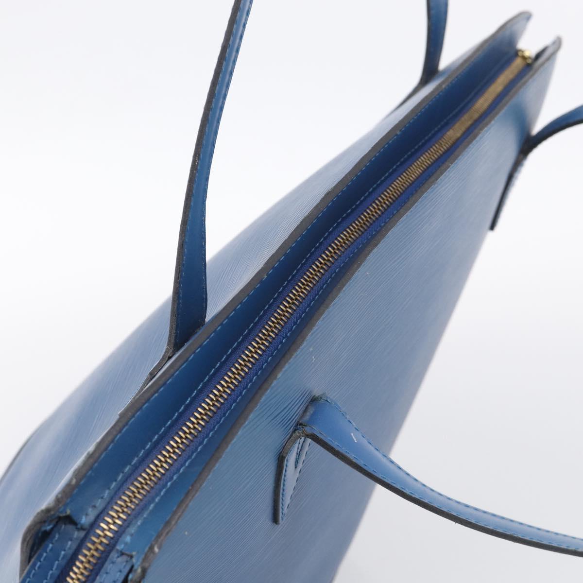 LOUIS VUITTON Epi Saint Jacques Shopping Shoulder Bag Blue M52275 LV Auth ka7138