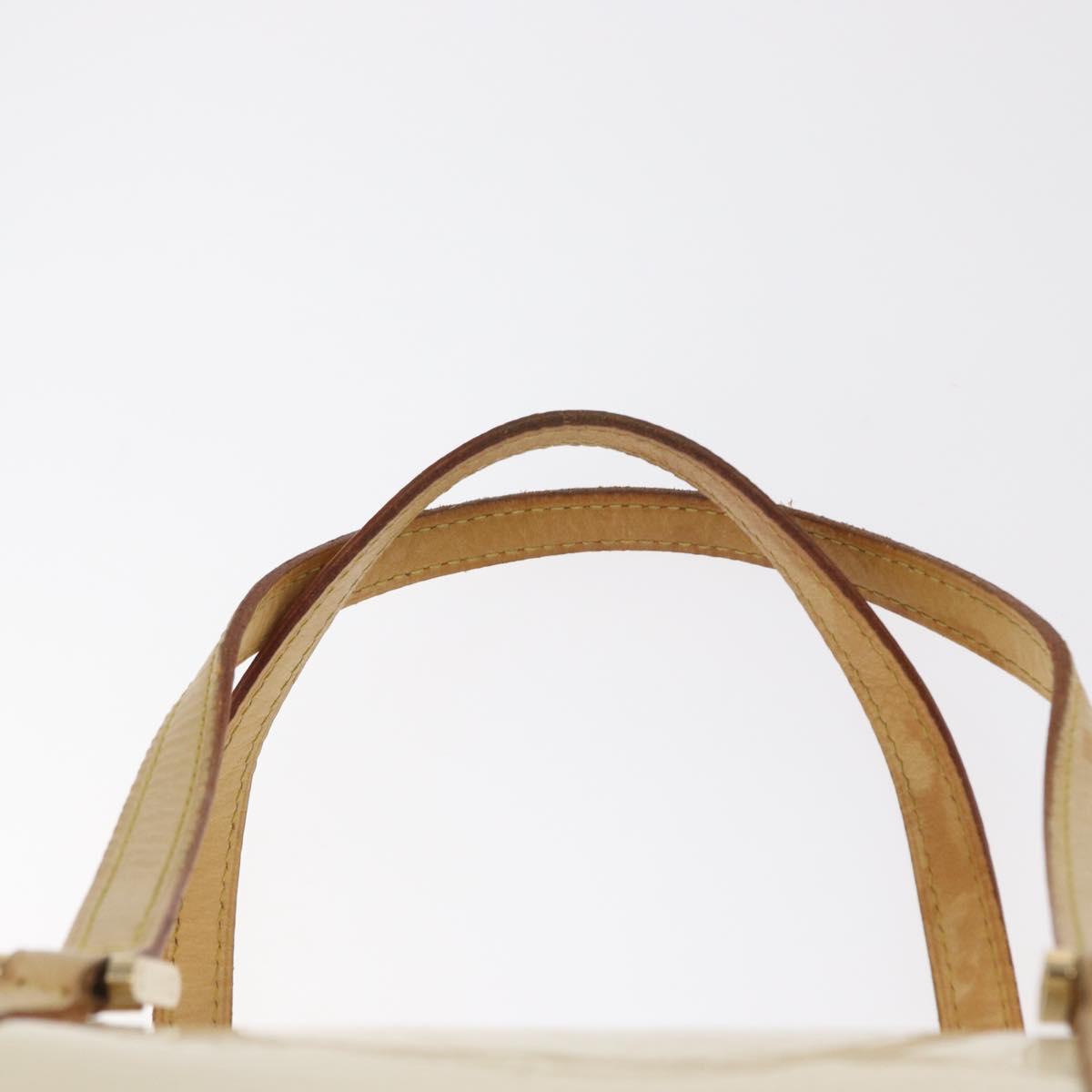 LOUIS VUITTON Monogram Vernis Bedford Hand Bag Perle M91006 LV Auth ka714