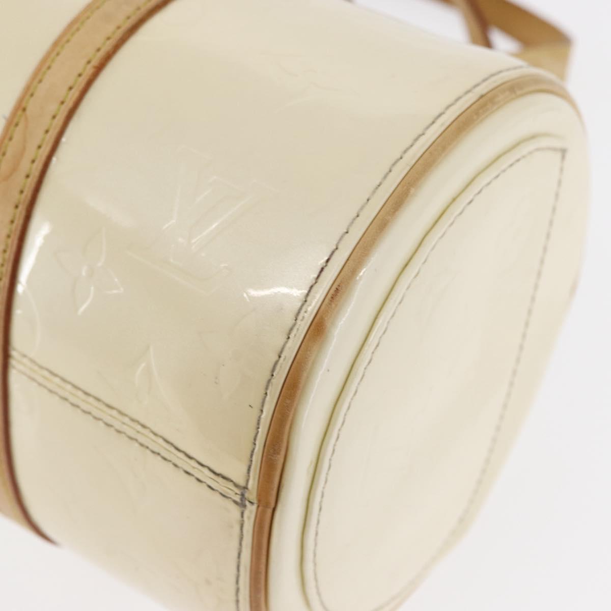 LOUIS VUITTON Monogram Vernis Bedford Hand Bag Perle M91006 LV Auth ka714