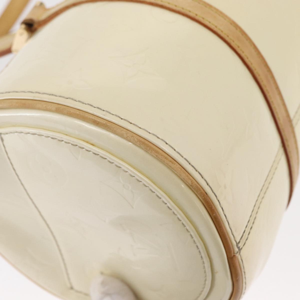 LOUIS VUITTON Monogram Vernis Bedford Hand Bag Perle M91006 LV Auth ka714