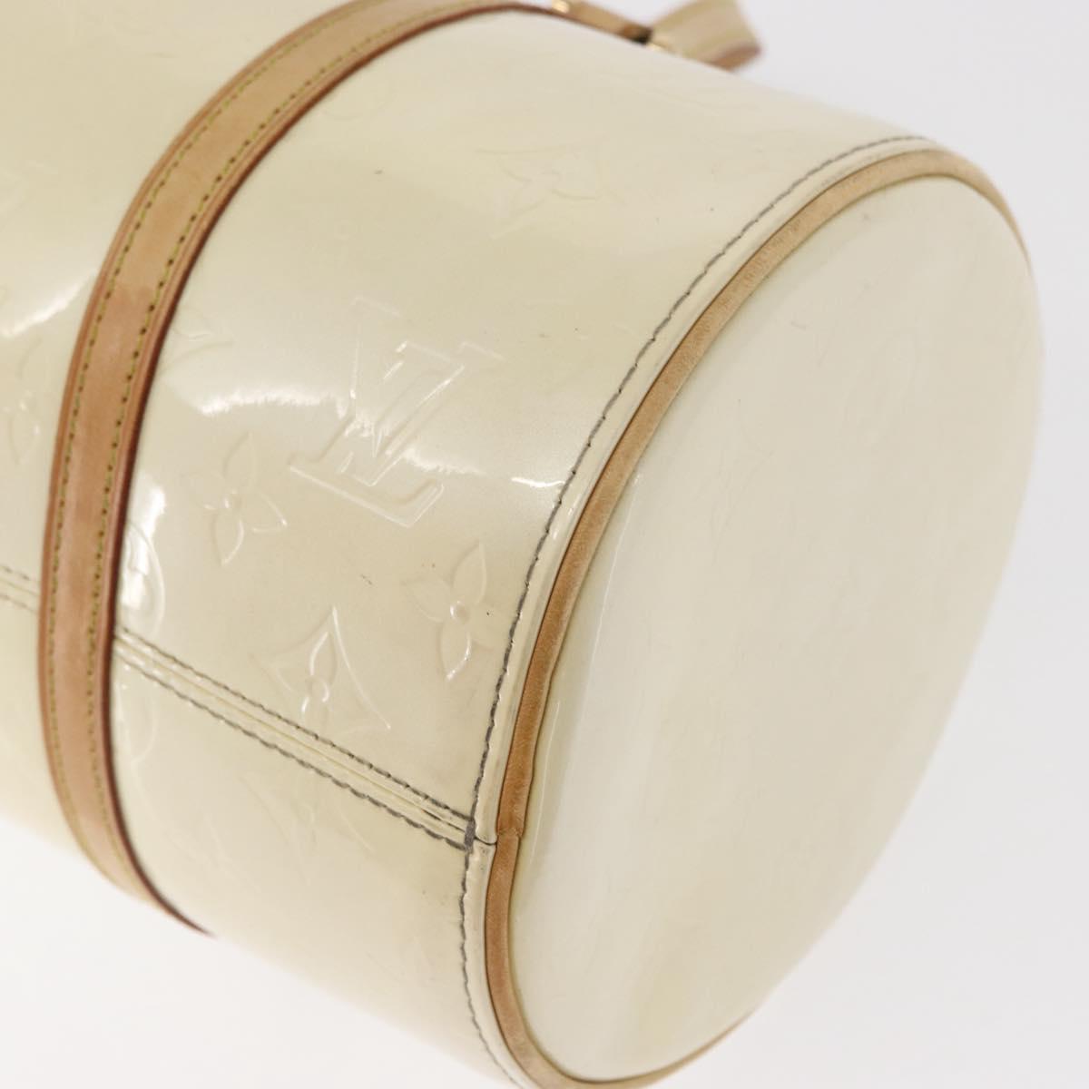 LOUIS VUITTON Monogram Vernis Bedford Hand Bag Perle M91006 LV Auth ka714