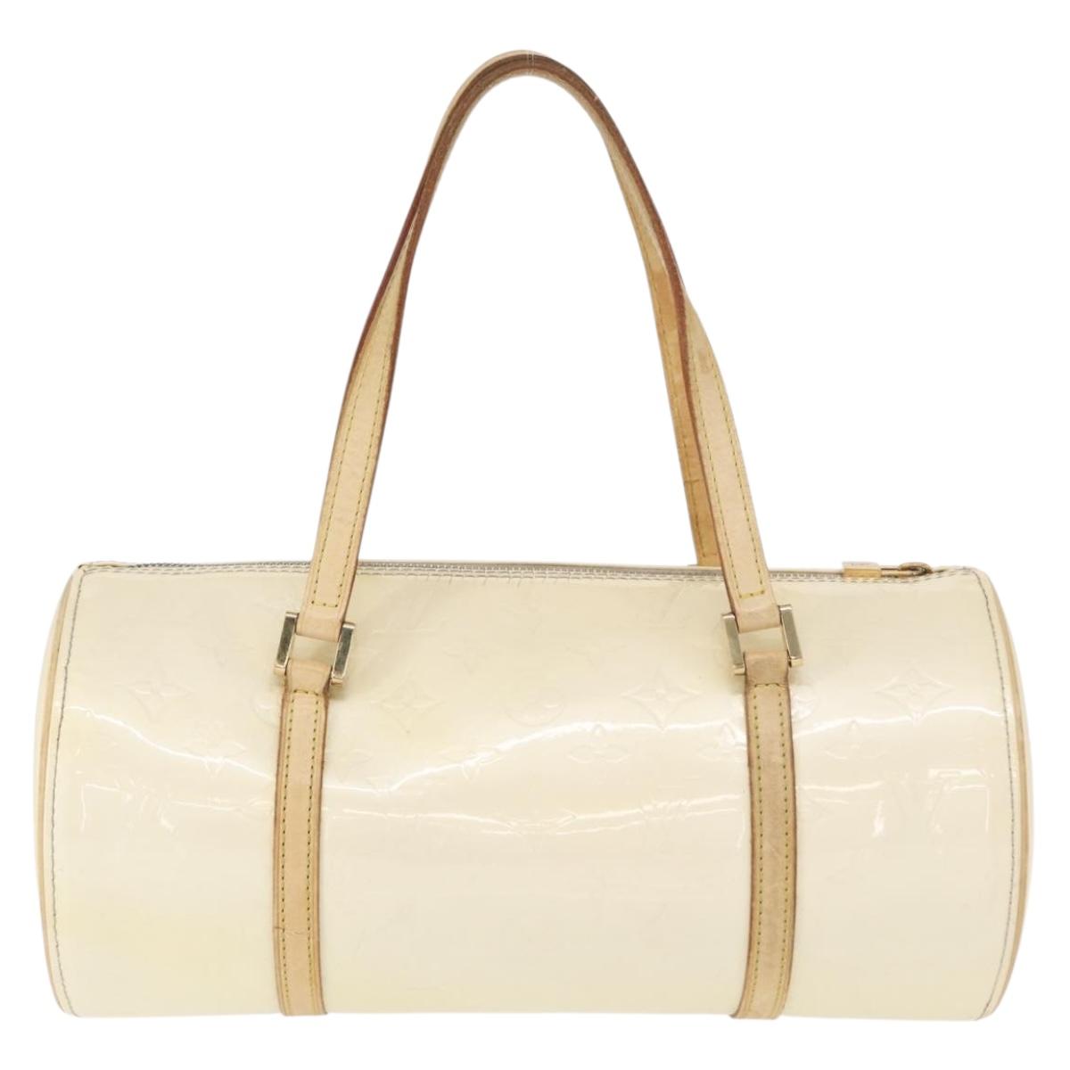 LOUIS VUITTON Monogram Vernis Bedford Hand Bag Perle M91006 LV Auth ka714