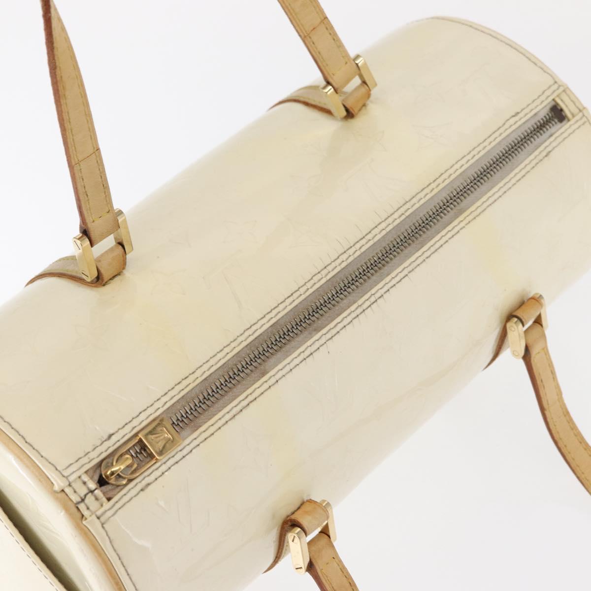 LOUIS VUITTON Monogram Vernis Bedford Hand Bag Perle M91006 LV Auth ka714