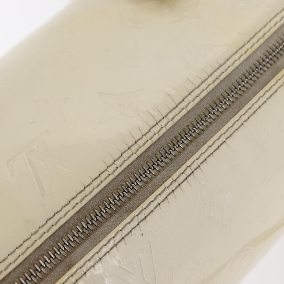 LOUIS VUITTON Monogram Vernis Bedford Hand Bag Perle M91006 LV Auth ka714