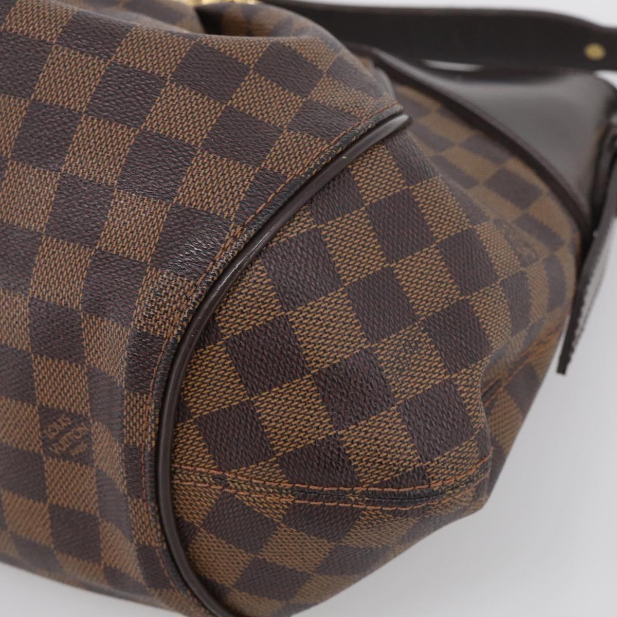 LOUIS VUITTON Damier Ebene Sistina MM Shoulder Bag N41541 LV Auth ka7149