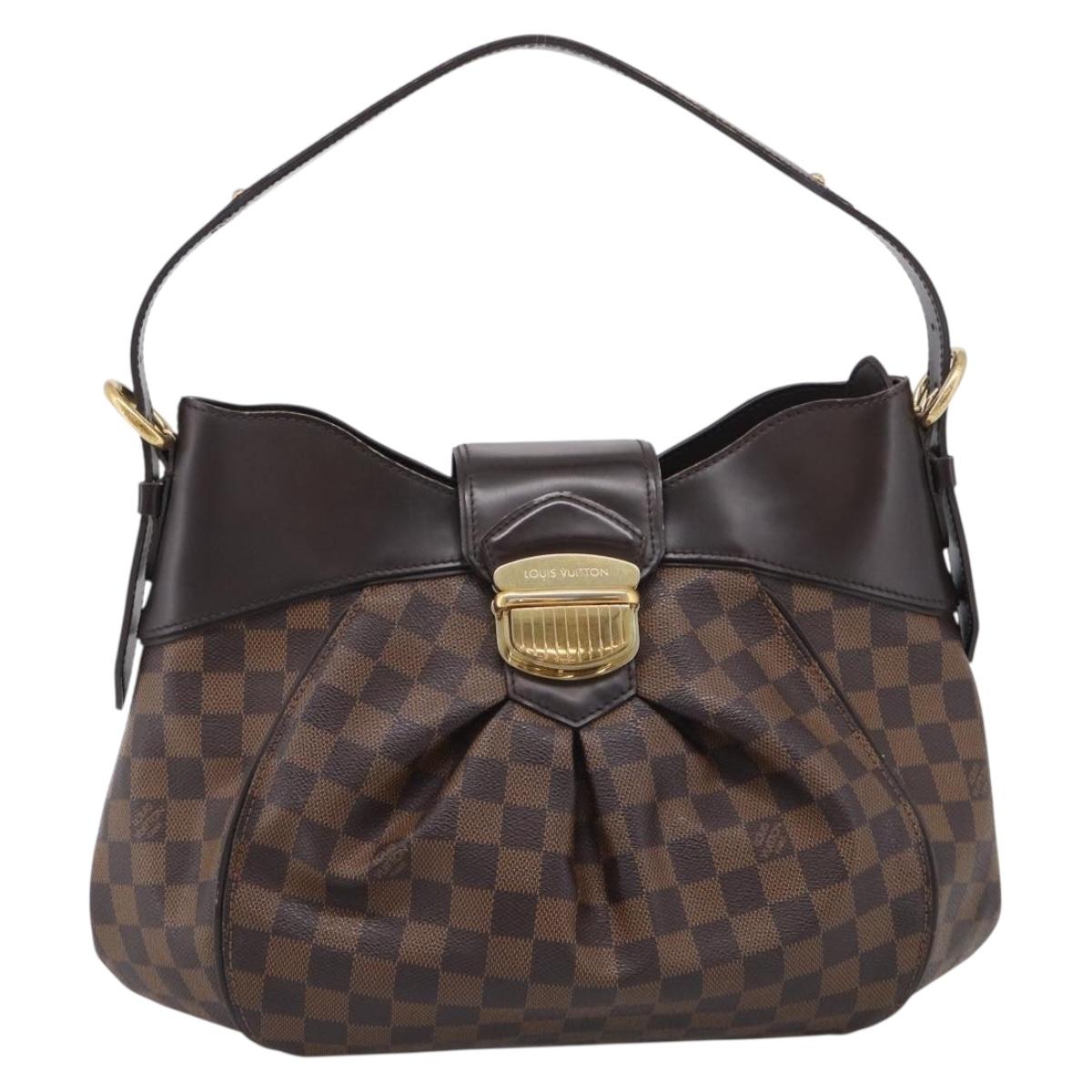 LOUIS VUITTON Damier Ebene Sistina MM Shoulder Bag N41541 LV Auth ka7149
