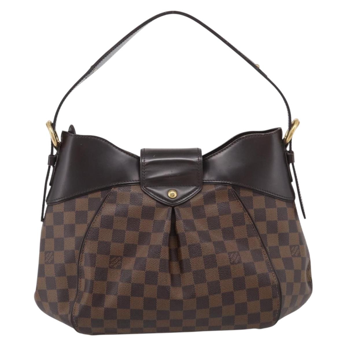 LOUIS VUITTON Damier Ebene Sistina MM Shoulder Bag N41541 LV Auth ka7149