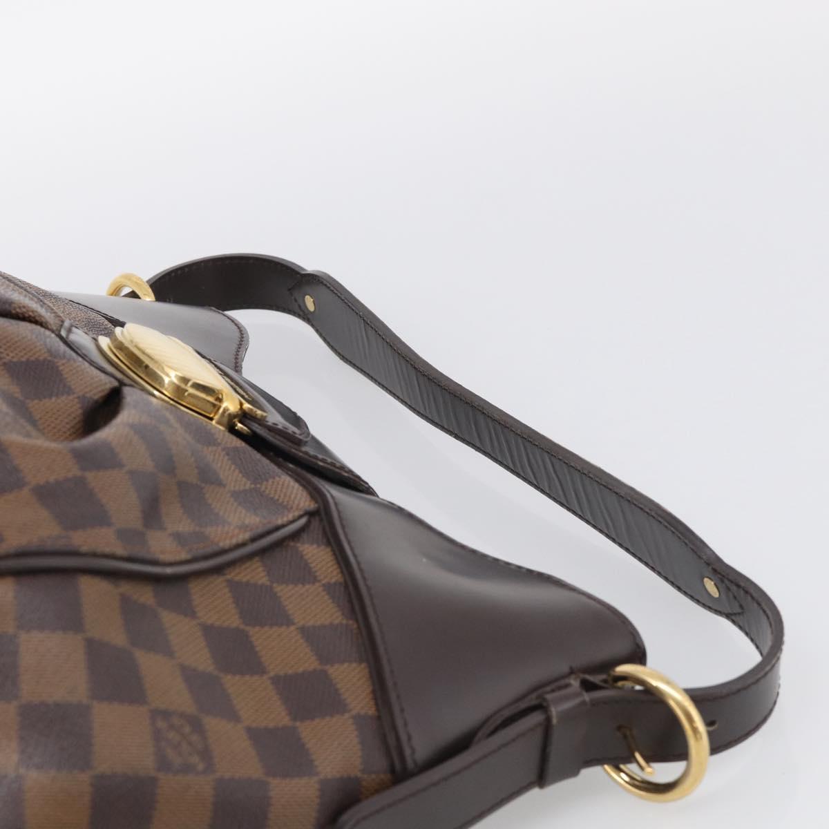 LOUIS VUITTON Damier Ebene Sistina MM Shoulder Bag N41541 LV Auth ka7149