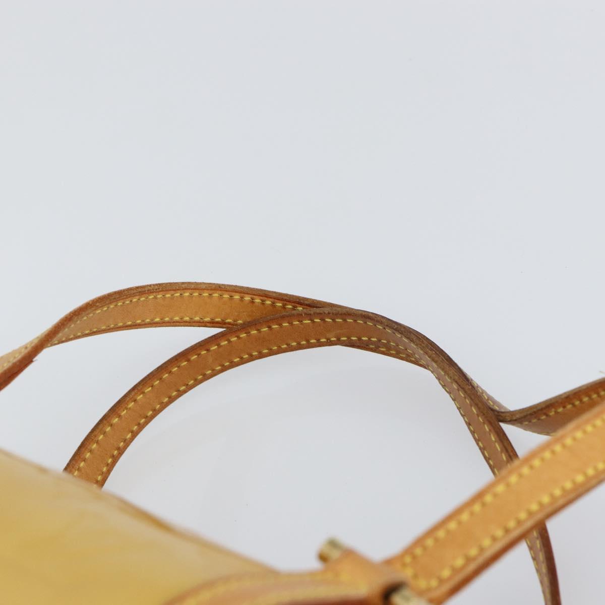 LOUIS VUITTON Monogram Vernis Bedford Hand Bag Beige M91006 LV Auth ka715