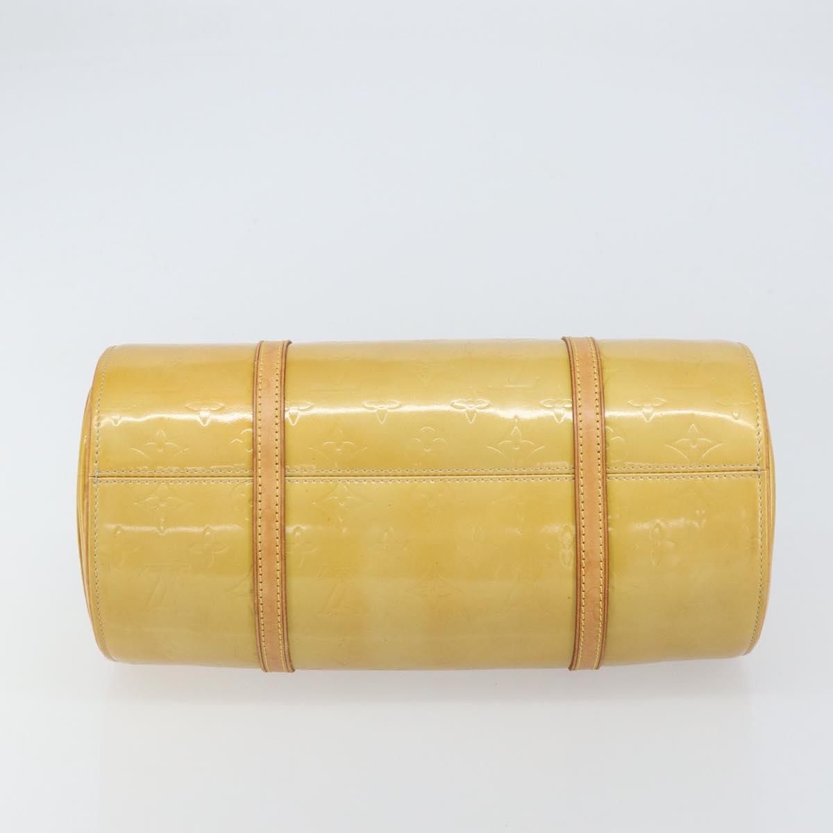 LOUIS VUITTON Monogram Vernis Bedford Hand Bag Beige M91006 LV Auth ka715