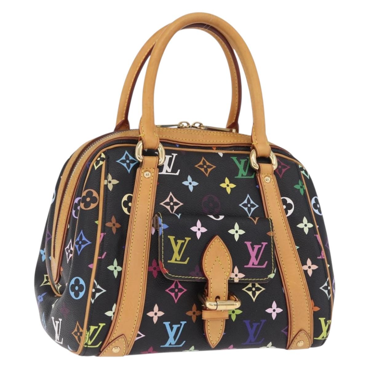 LOUIS VUITTON Monogram Multicolor Priscilla Bag Black M40097 LV Auth ka7154V