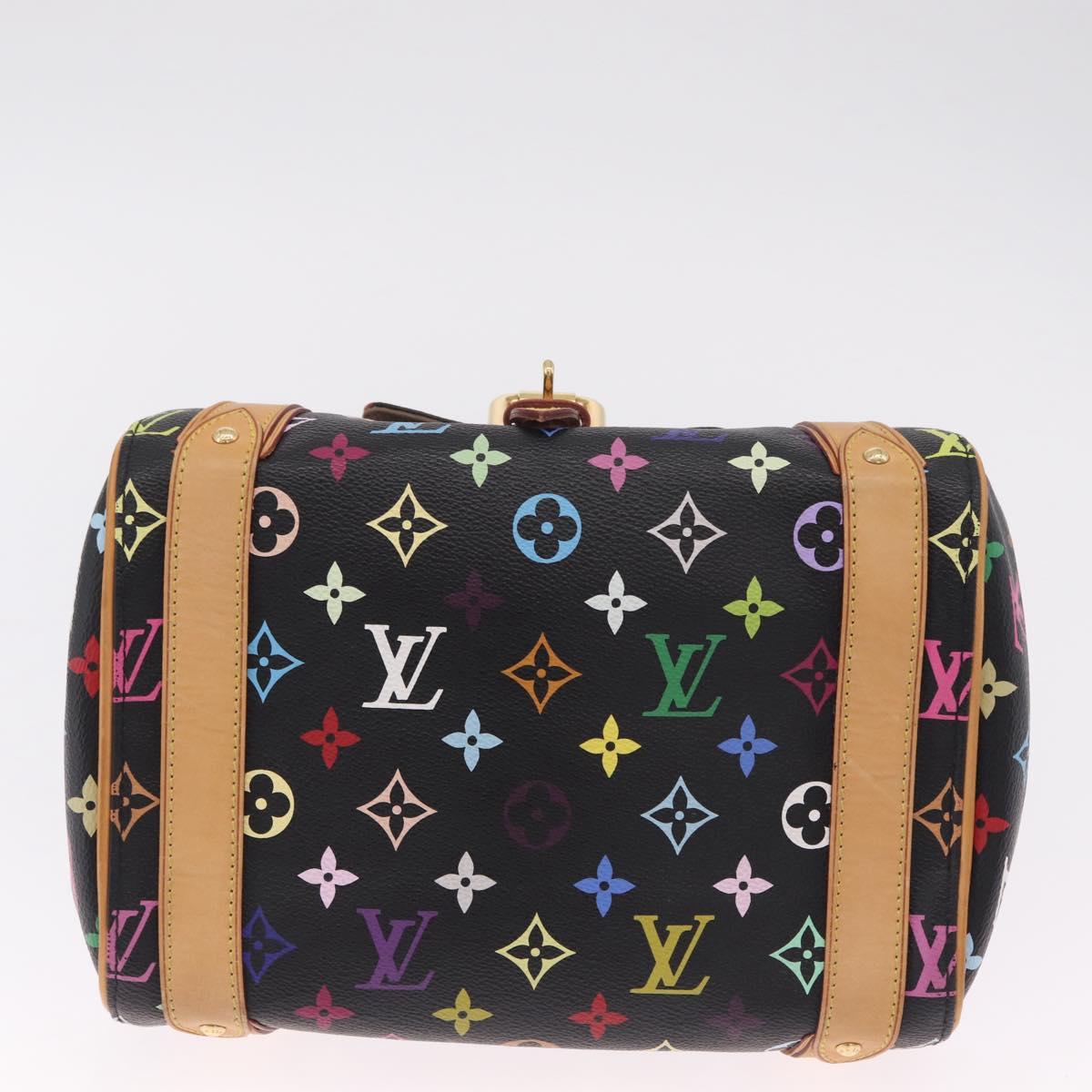 LOUIS VUITTON Monogram Multicolor Priscilla Bag Black M40097 LV Auth ka7154V