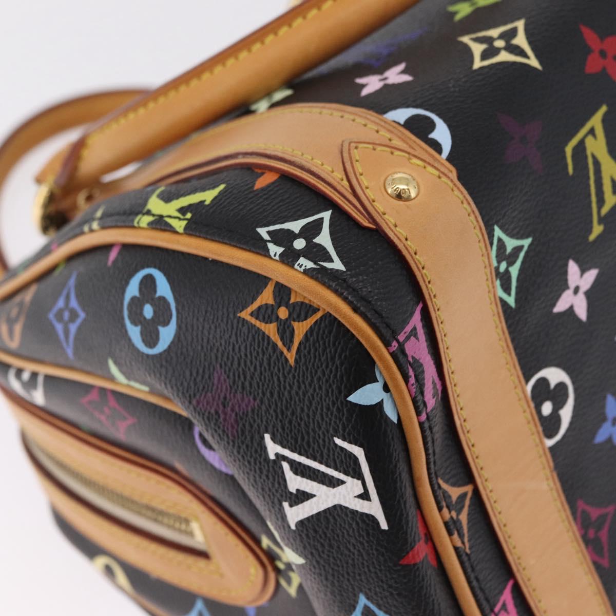 LOUIS VUITTON Monogram Multicolor Priscilla Bag Black M40097 LV Auth ka7154V