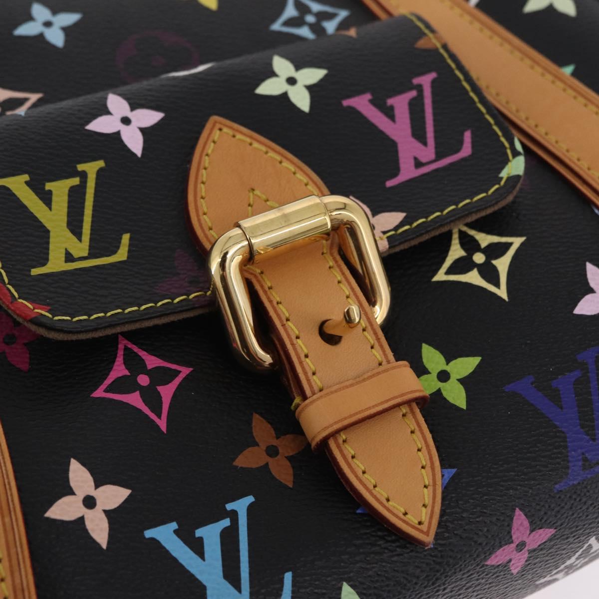 LOUIS VUITTON Monogram Multicolor Priscilla Bag Black M40097 LV Auth ka7154V