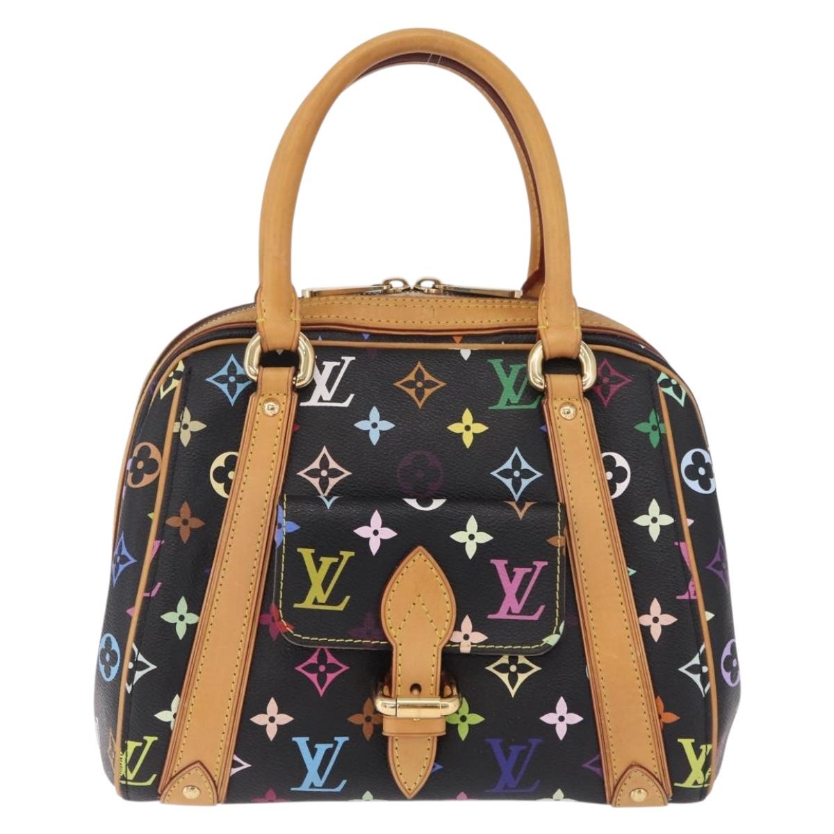 LOUIS VUITTON Monogram Multicolor Priscilla Bag Black M40097 LV Auth ka7154V