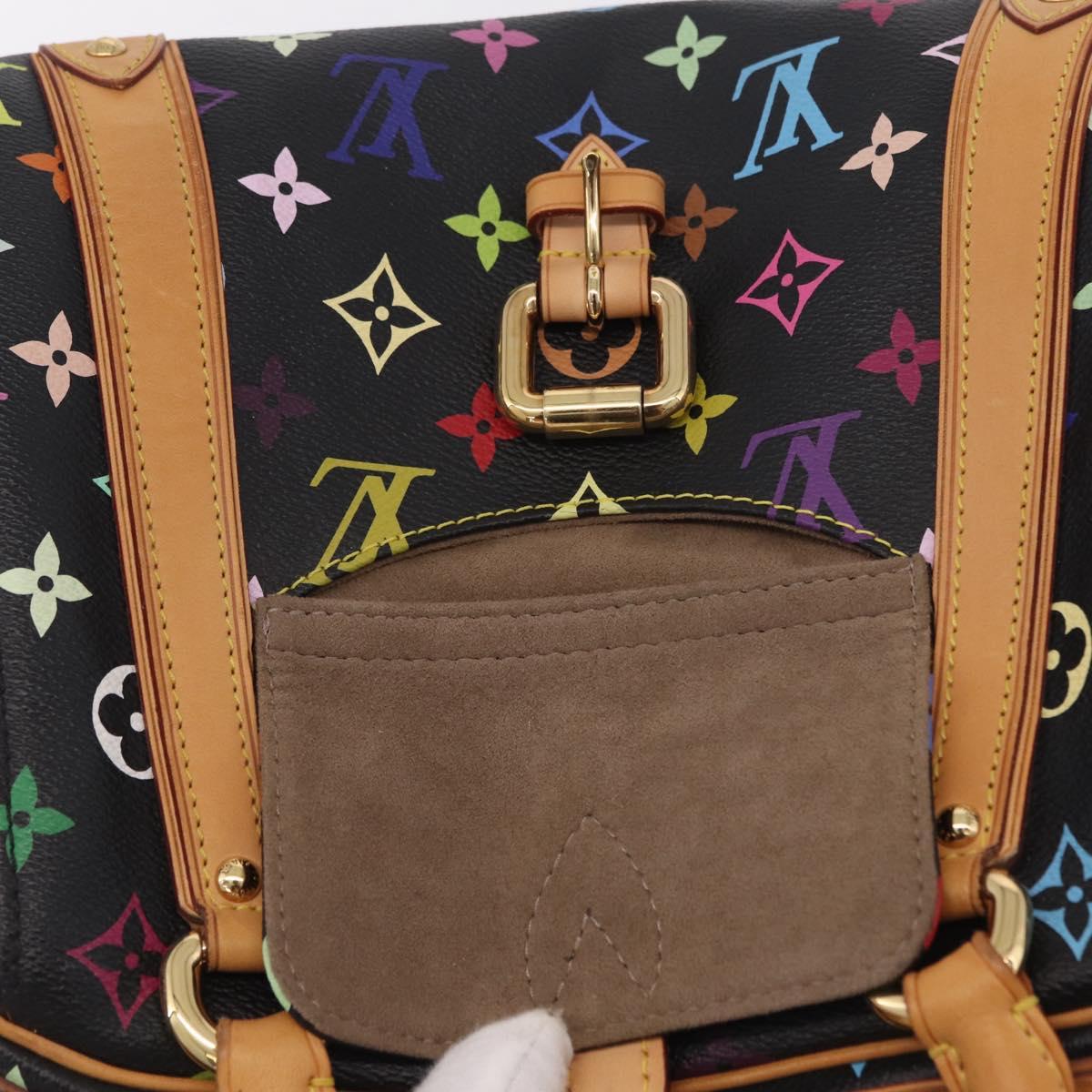 LOUIS VUITTON Monogram Multicolor Priscilla Bag Black M40097 LV Auth ka7154V