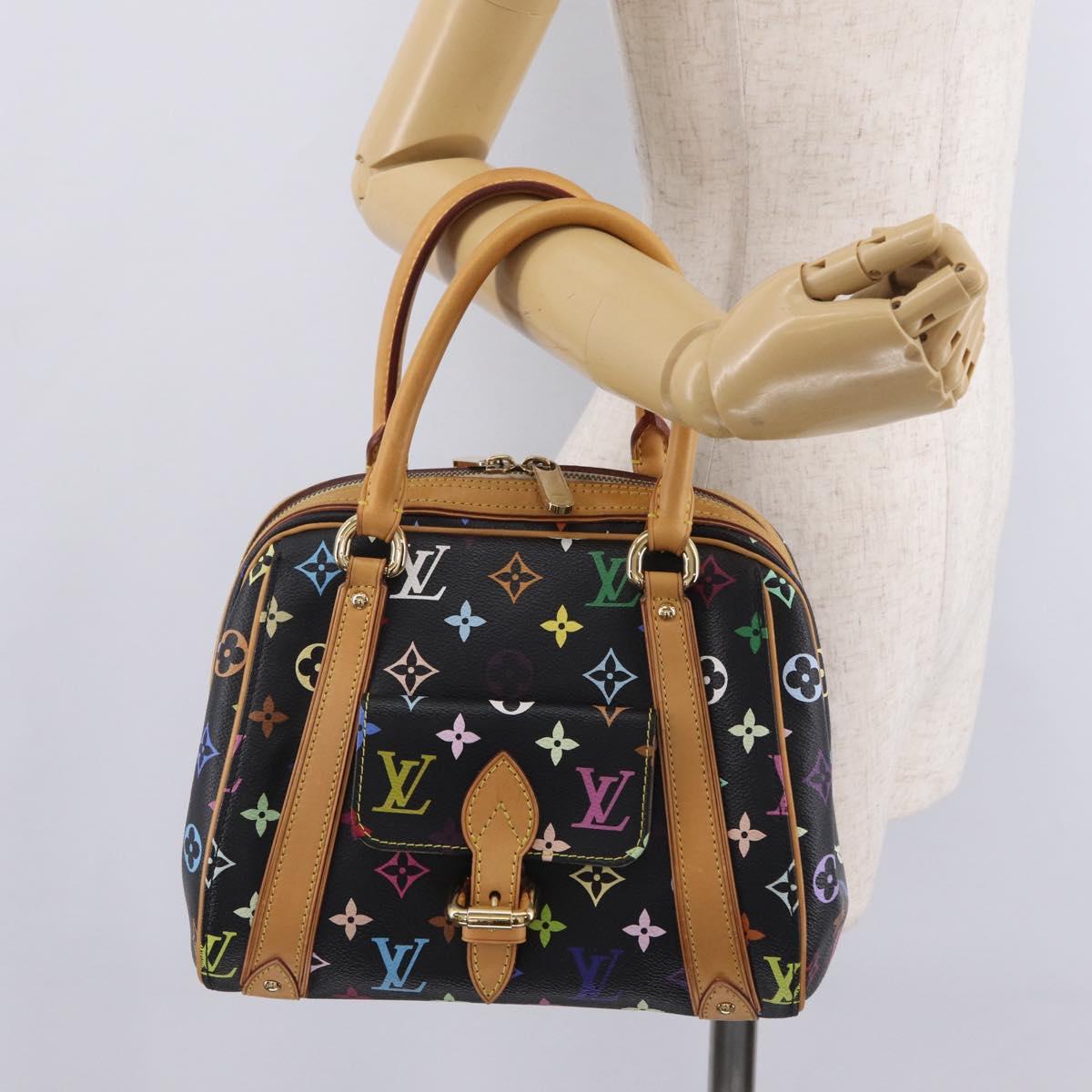 LOUIS VUITTON Monogram Multicolor Priscilla Bag Black M40097 LV Auth ka7154V