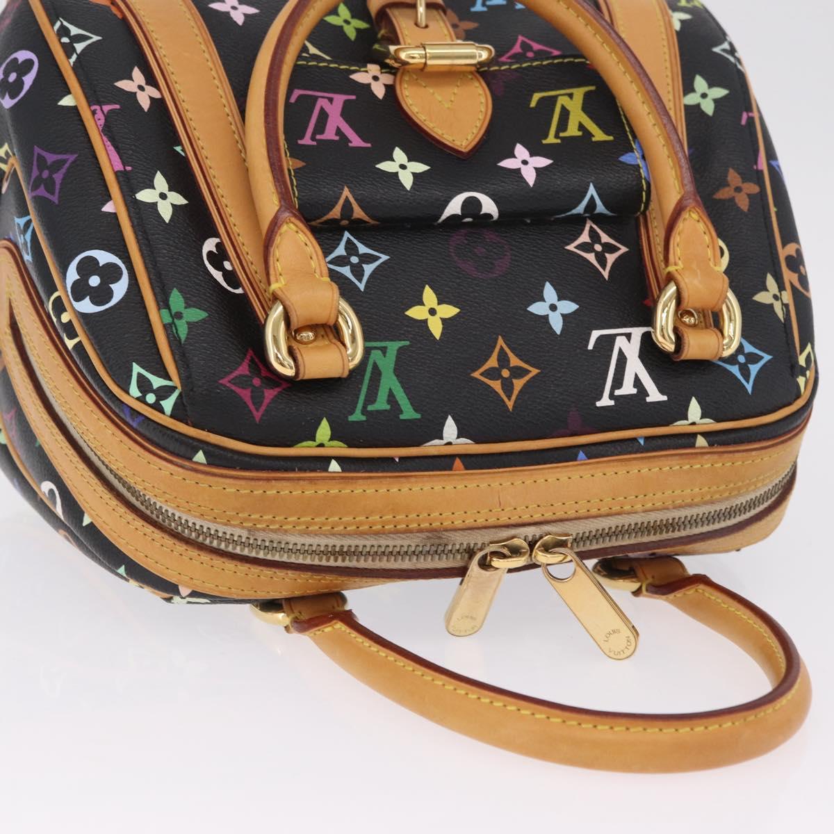 LOUIS VUITTON Monogram Multicolor Priscilla Bag Black M40097 LV Auth ka7154V