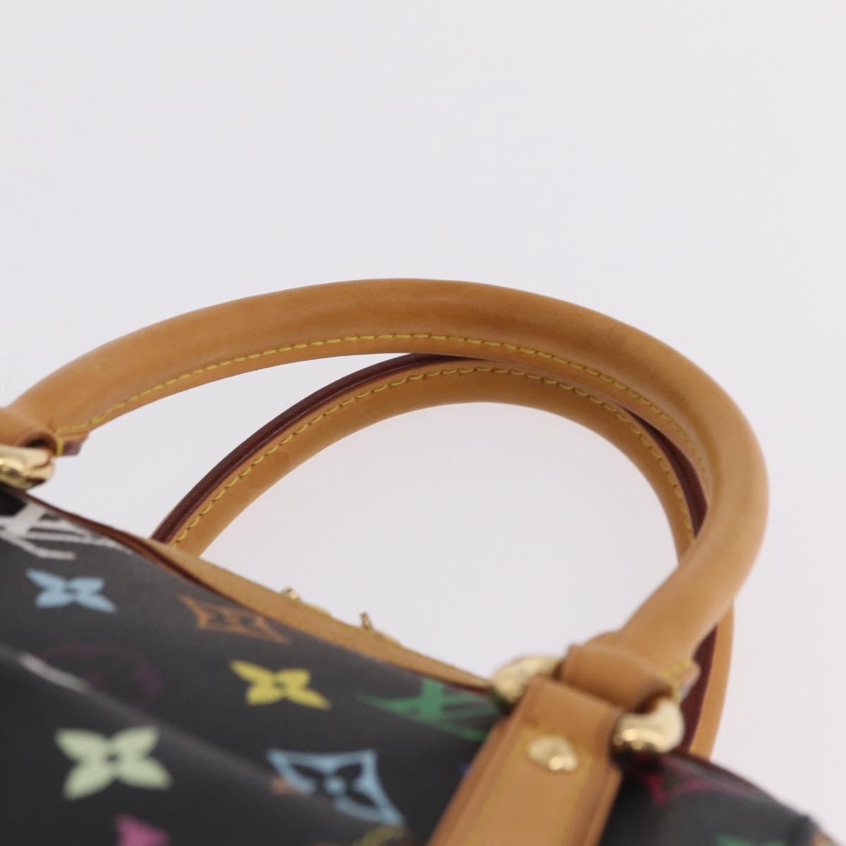 LOUIS VUITTON Monogram Multicolor Priscilla Bag Black M40097 LV Auth ka7154V