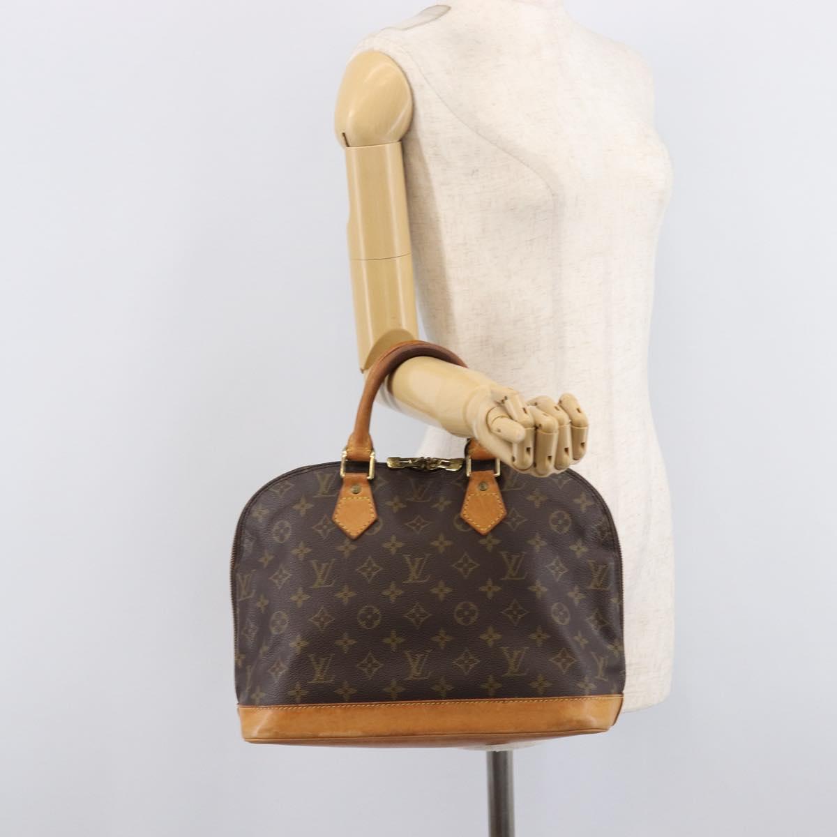 LOUIS VUITTON Monogram Alma Hand Bag M51130 LV Auth ka7155