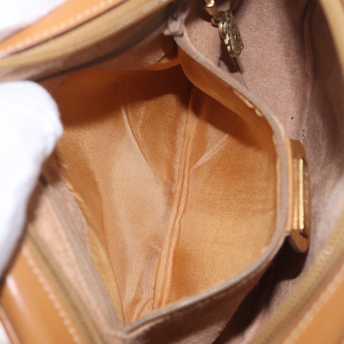 GUCCI Micro GG Supreme Shoulder Bag PVC Beige Gold 007 113 0115 Auth ka7162