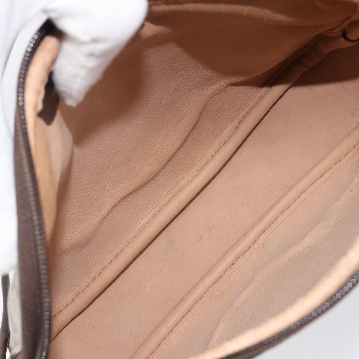 GUCCI GG Supreme Shoulder Bag PVC Beige Gold 97 02 068 Auth ka7165