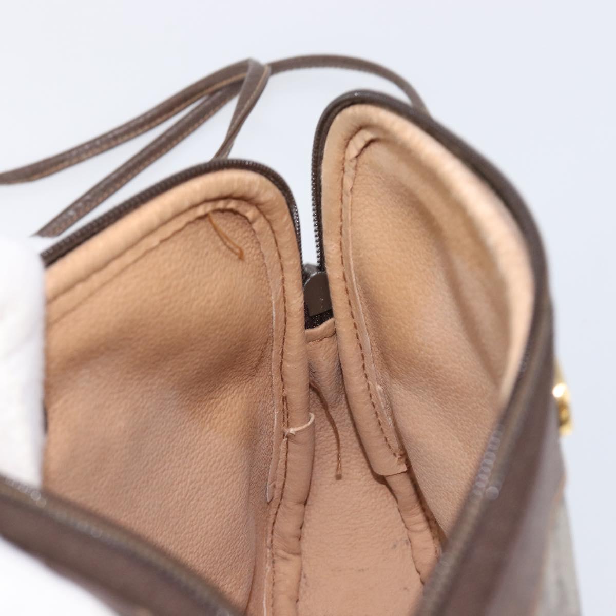 GUCCI GG Supreme Shoulder Bag PVC Beige Gold 97 02 068 Auth ka7165