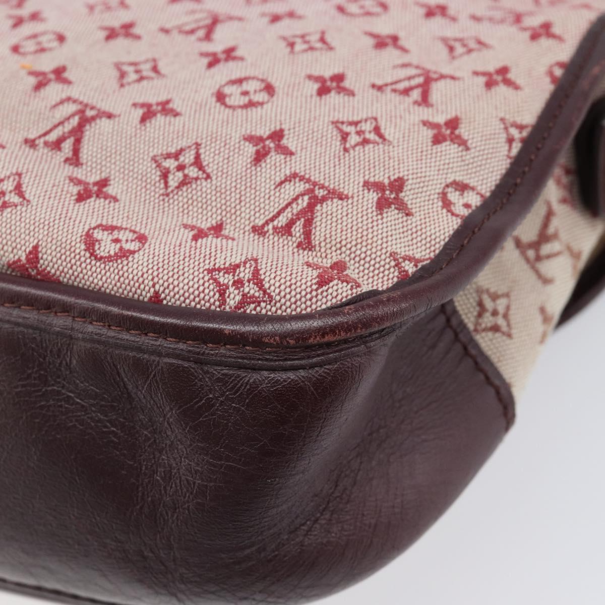 LOUIS VUITTON Monogram Mini Belanger Shoulder Bag Red M92171 LV Auth ka7173