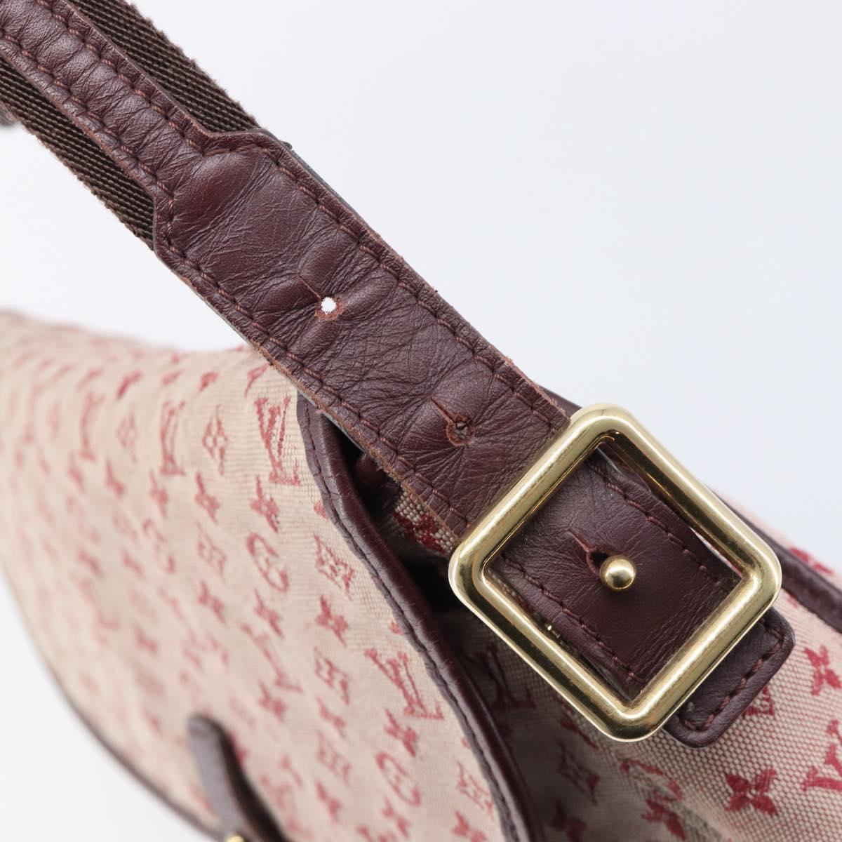 LOUIS VUITTON Monogram Mini Belanger Shoulder Bag Red M92171 LV Auth ka7173