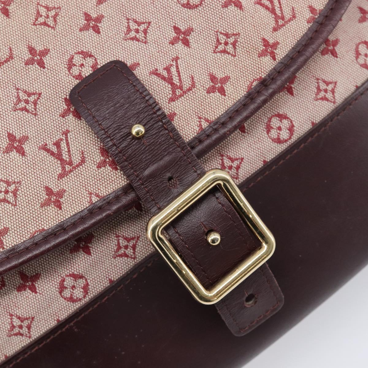 LOUIS VUITTON Monogram Mini Belanger Shoulder Bag Red M92171 LV Auth ka7173