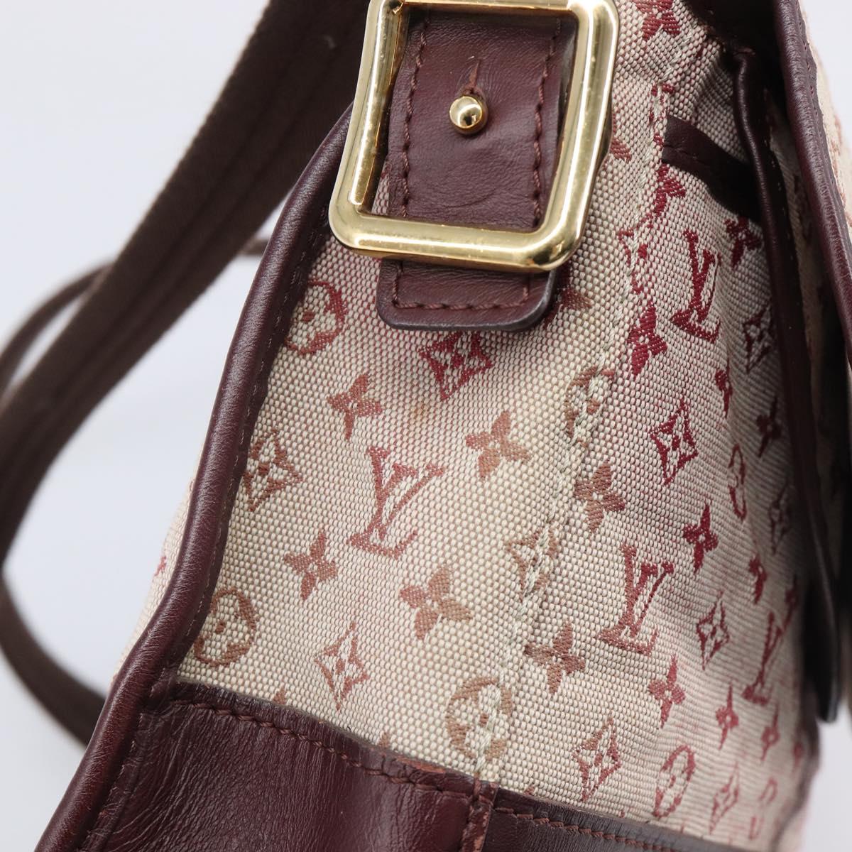 LOUIS VUITTON Monogram Mini Belanger Shoulder Bag Red M92171 LV Auth ka7173