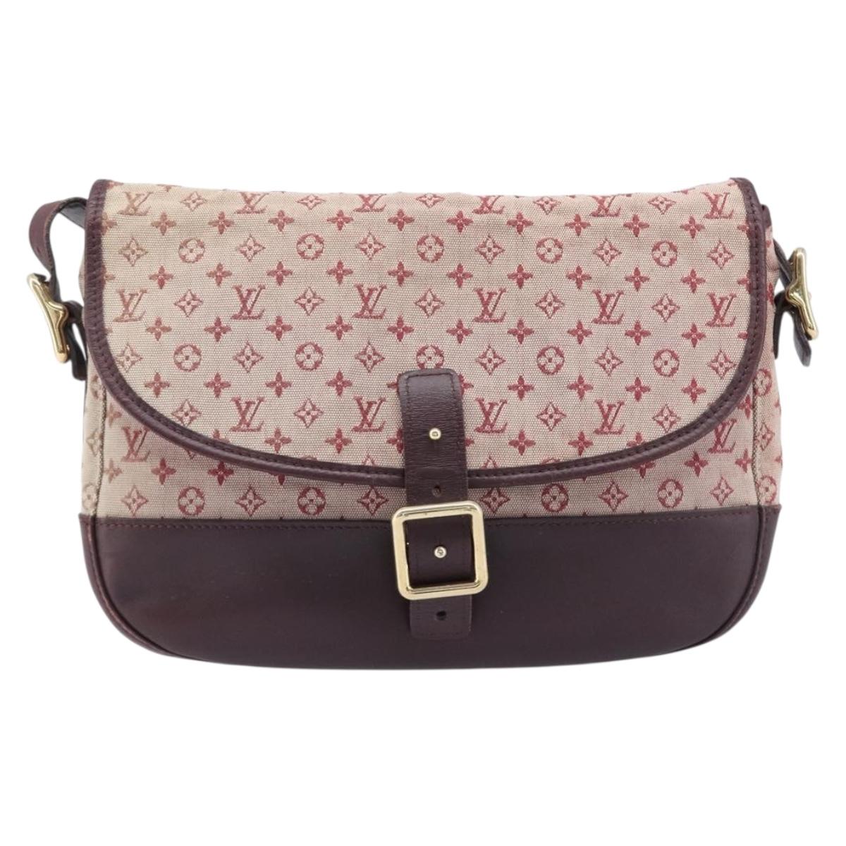 LOUIS VUITTON Monogram Mini Belanger Shoulder Bag Red M92171 LV Auth ka7173