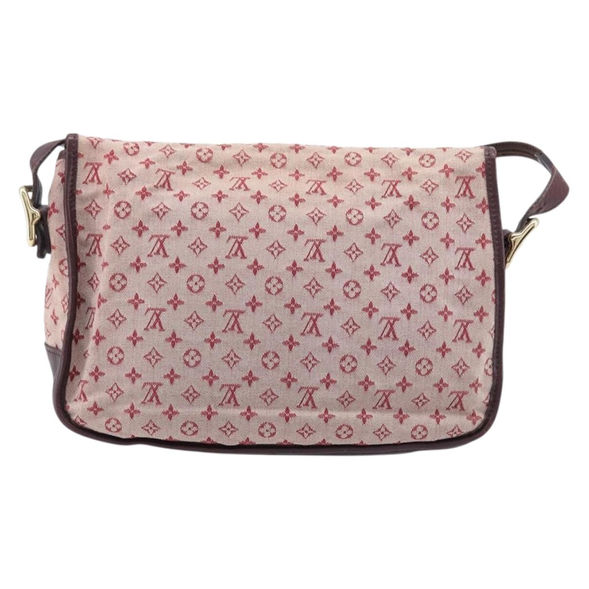 LOUIS VUITTON Monogram Mini Belanger Shoulder Bag Red M92171 LV Auth ka7173