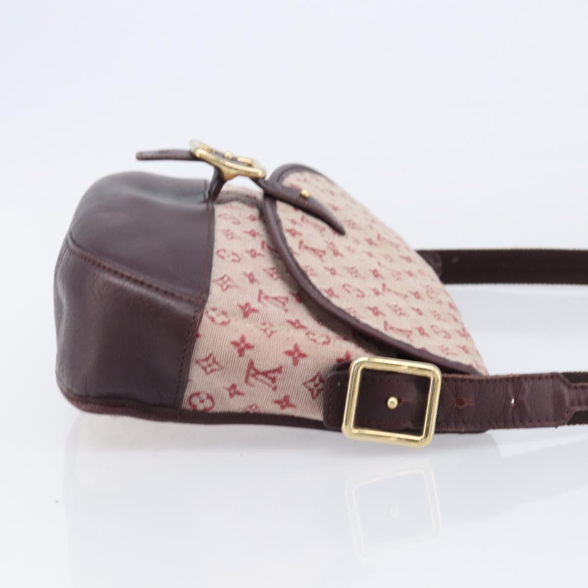 LOUIS VUITTON Monogram Mini Belanger Shoulder Bag Red M92171 LV Auth ka7173