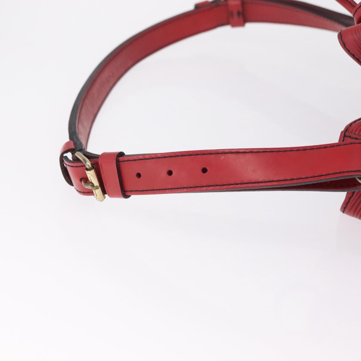 LOUIS VUITTON Epi Petit Noe Shoulder Bag Red M44107 LV Auth ka7175