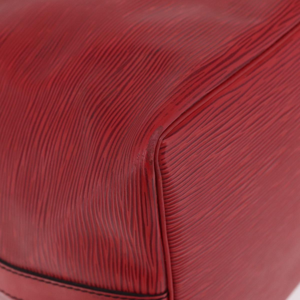 LOUIS VUITTON Epi Petit Noe Shoulder Bag Red M44107 LV Auth ka7175