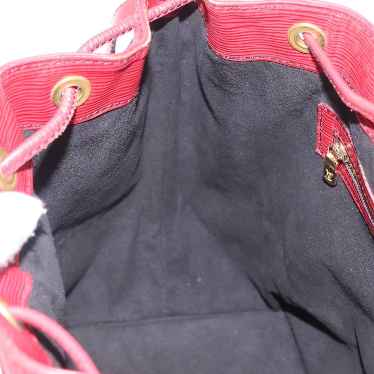 LOUIS VUITTON Epi Petit Noe Shoulder Bag Red M44107 LV Auth ka7175
