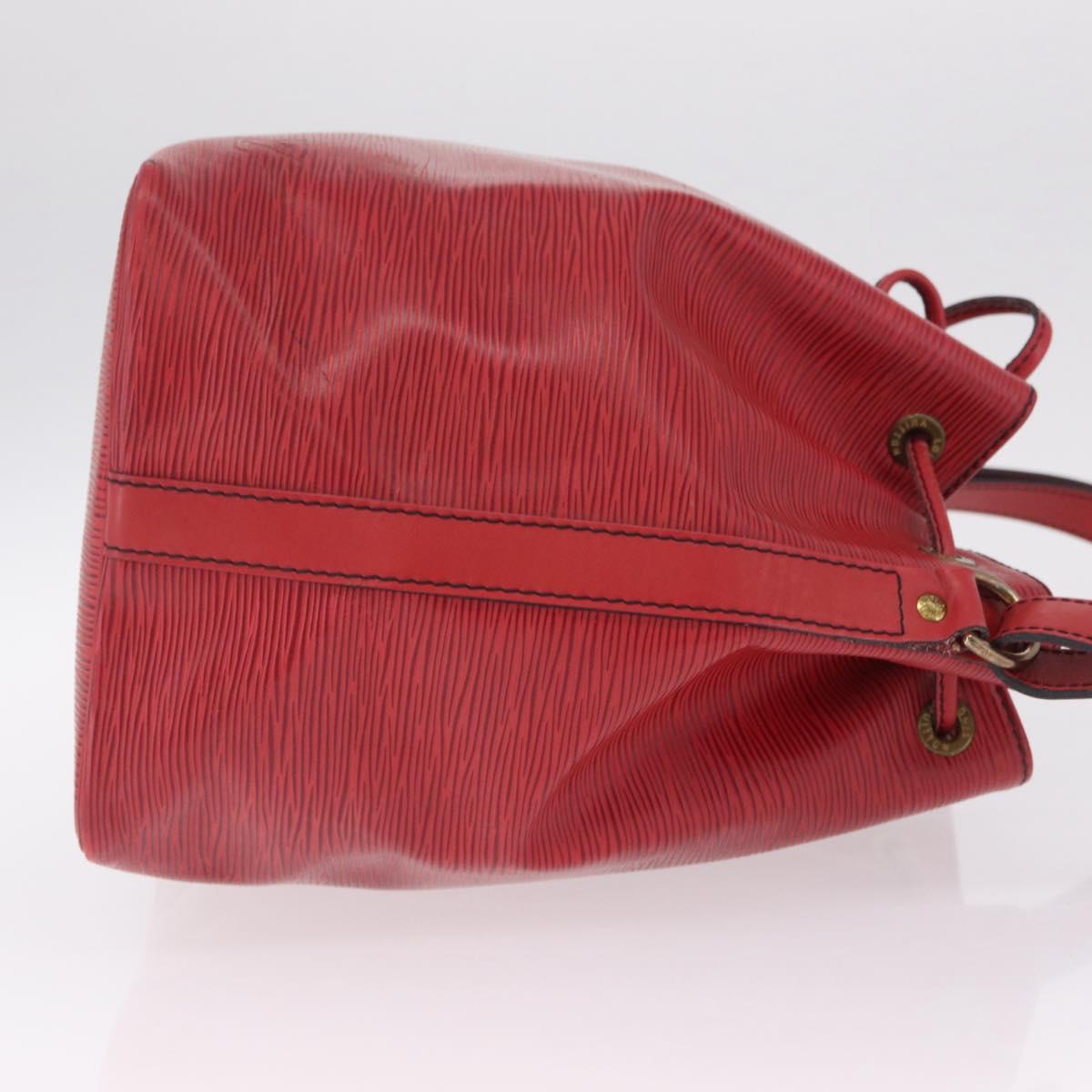 LOUIS VUITTON Epi Petit Noe Shoulder Bag Red M44107 LV Auth ka7175