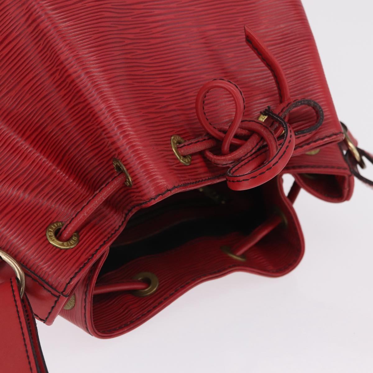 LOUIS VUITTON Epi Petit Noe Shoulder Bag Red M44107 LV Auth ka7175