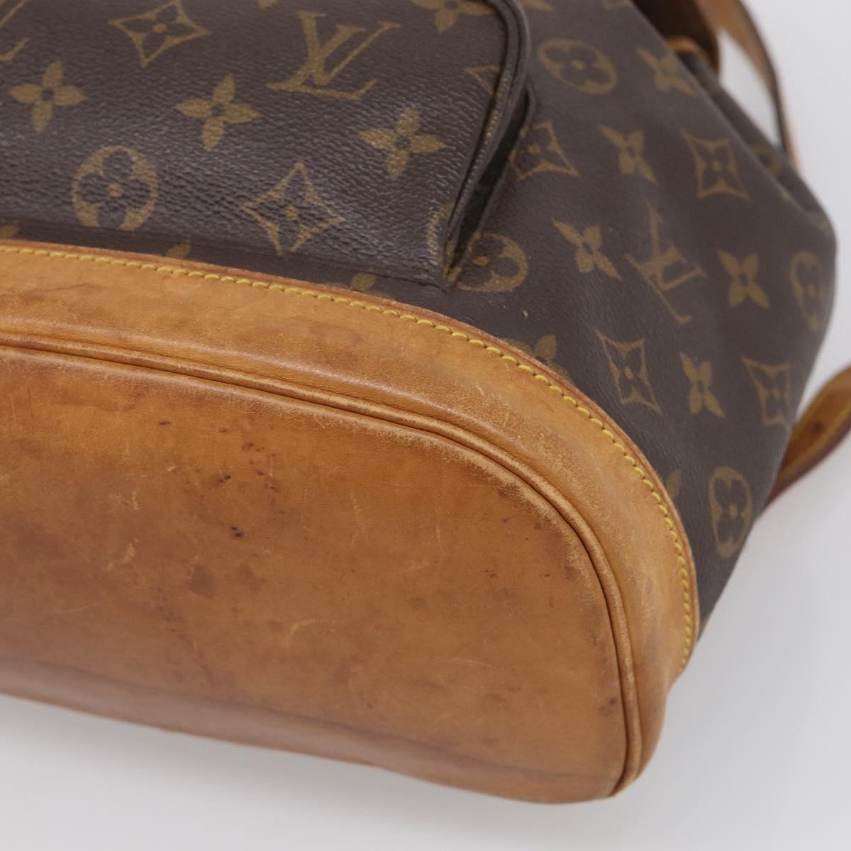 LOUIS VUITTON Monogram Montsouris MM Backpack M51136 LV Auth ka7178