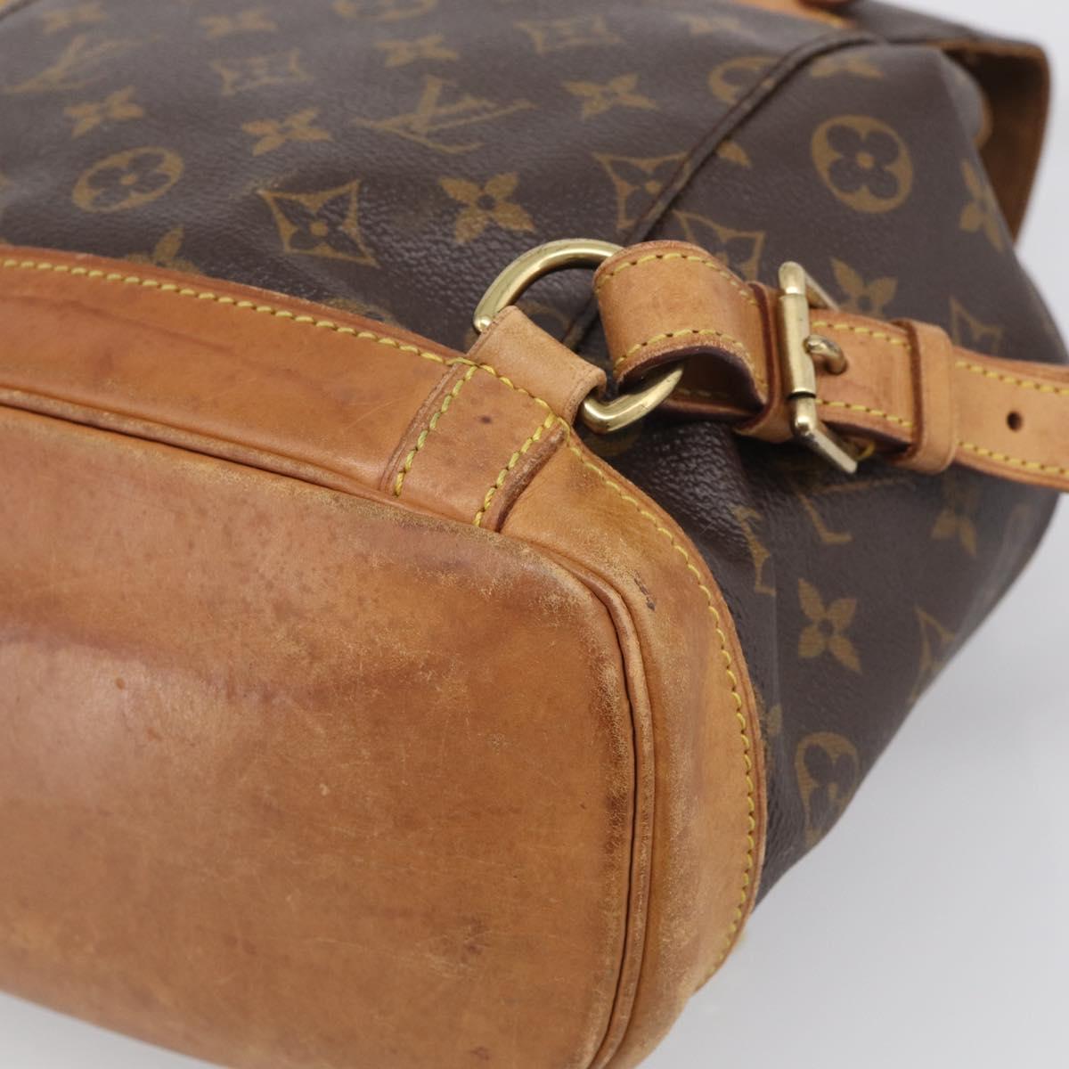 LOUIS VUITTON Monogram Montsouris MM Backpack M51136 LV Auth ka7178