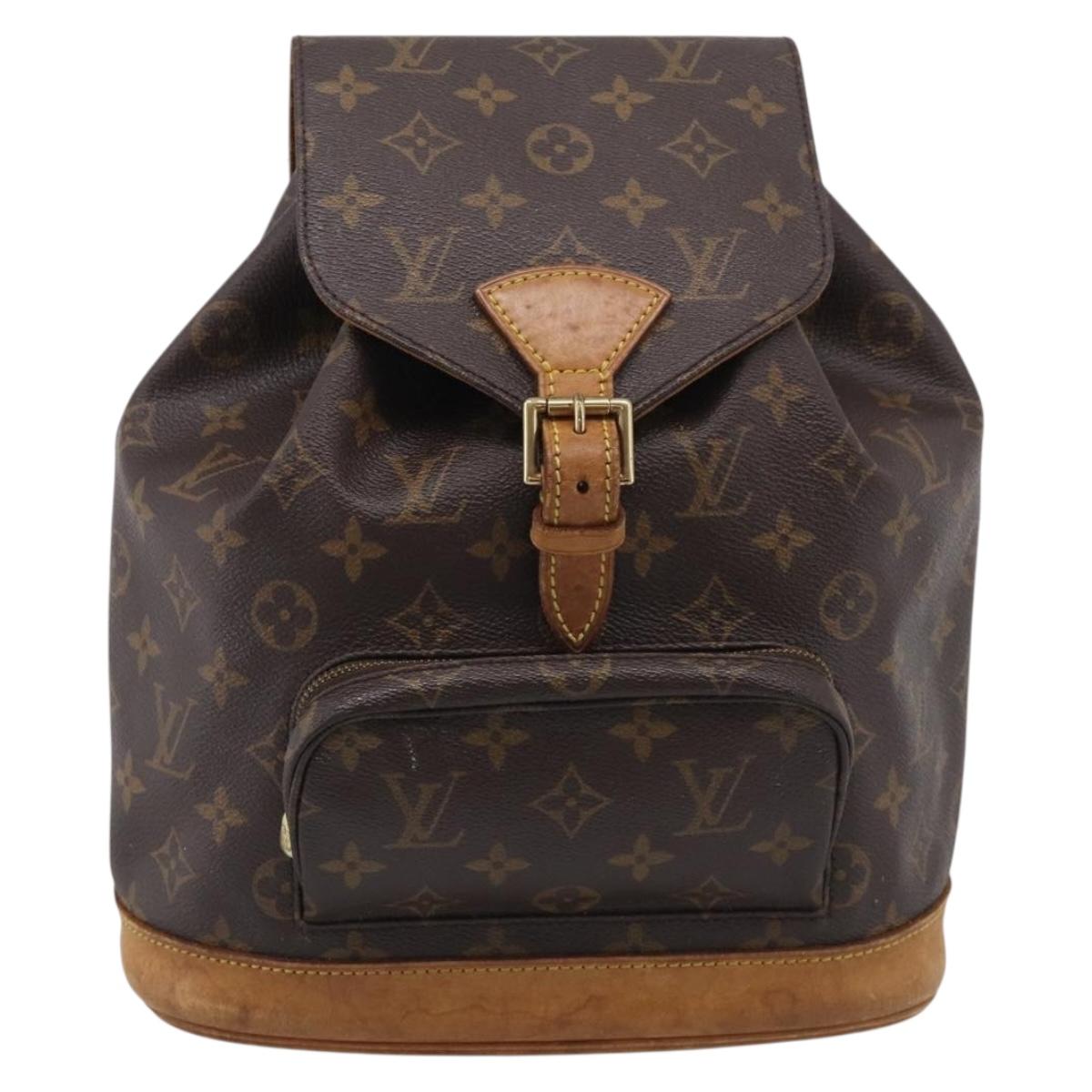 LOUIS VUITTON Monogram Montsouris MM Backpack M51136 LV Auth ka7178