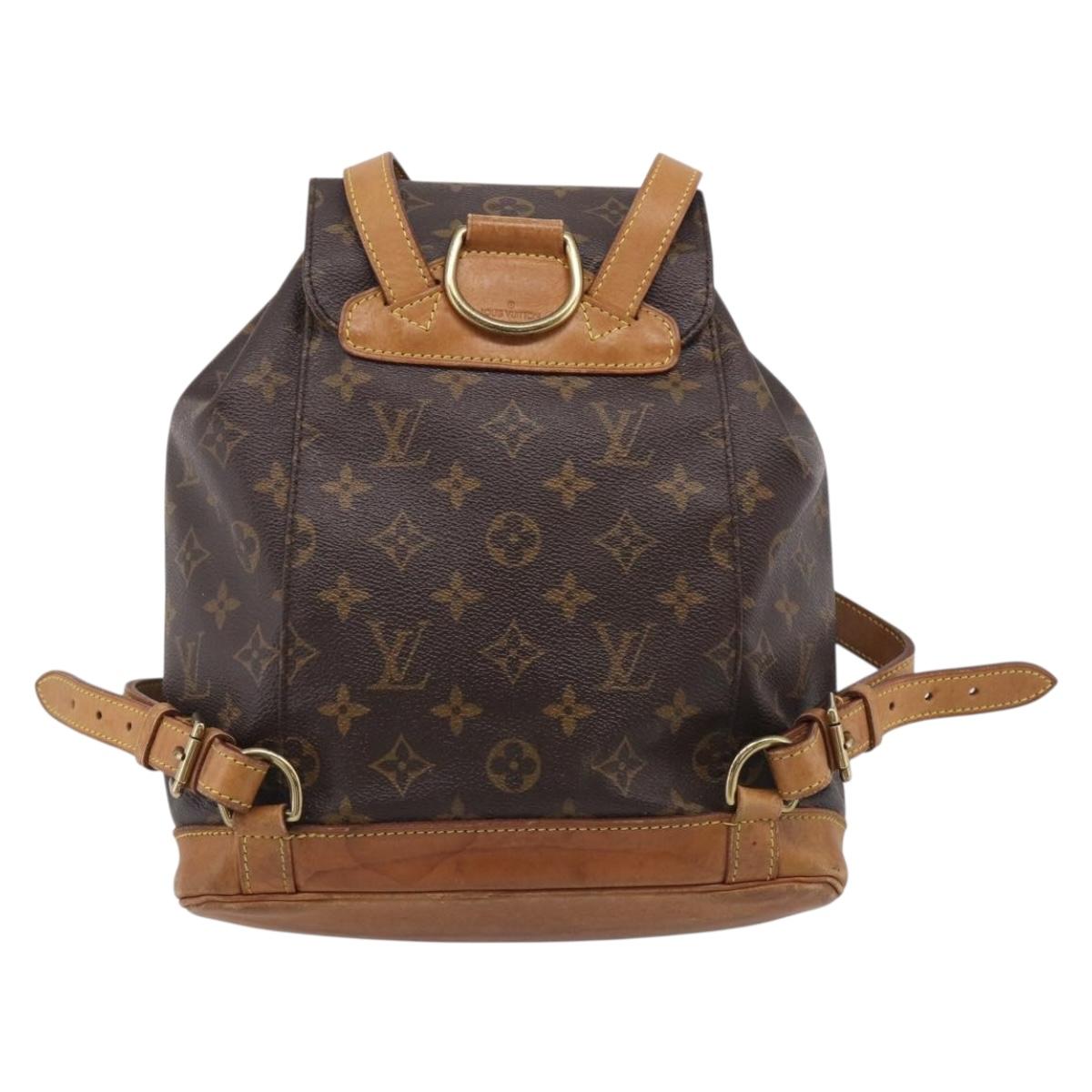 LOUIS VUITTON Monogram Montsouris MM Backpack M51136 LV Auth ka7178