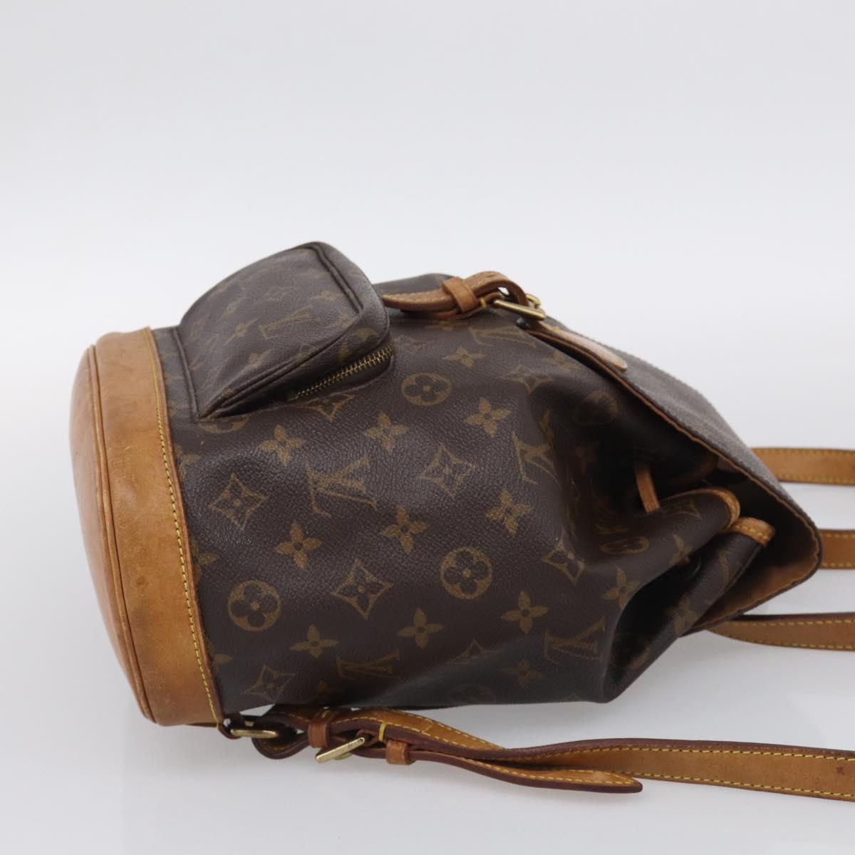 LOUIS VUITTON Monogram Montsouris MM Backpack M51136 LV Auth ka7178