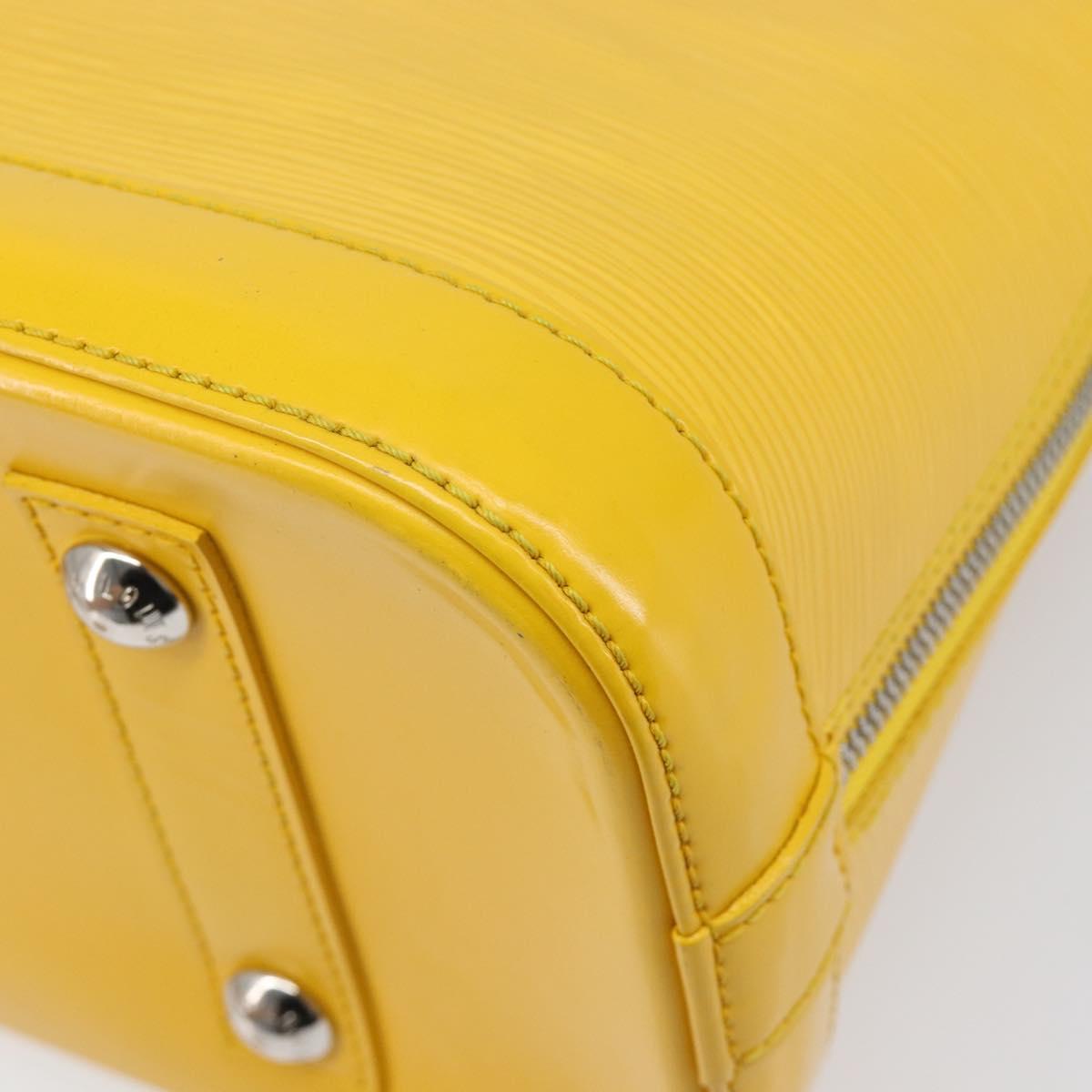 LOUIS VUITTON Epi Alma PM Hand Bag Yellow citron M40619 LV Auth ka7182A