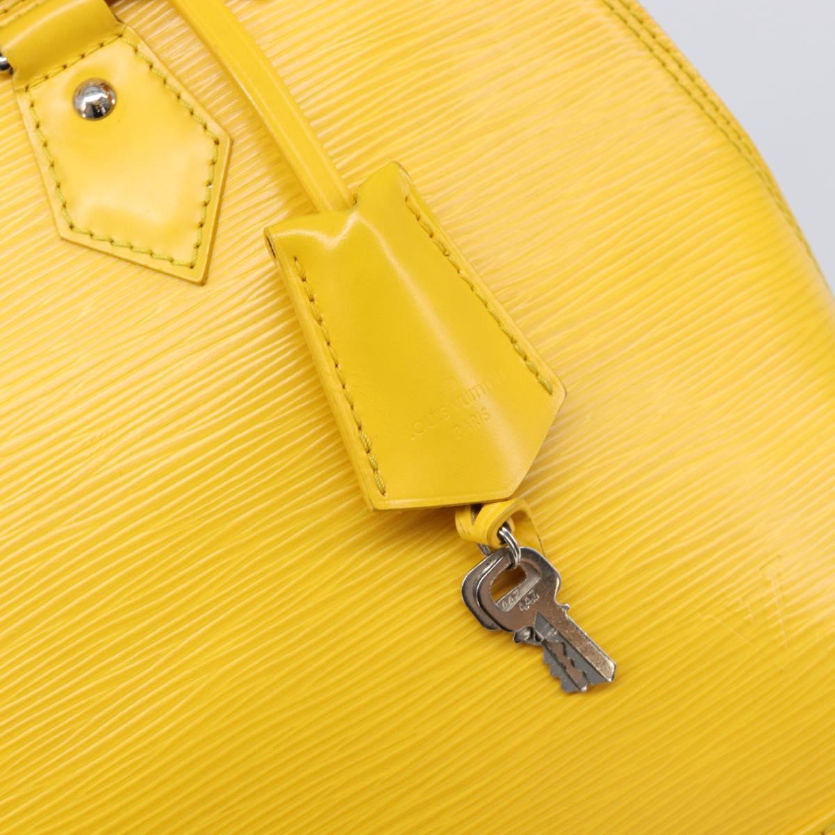 LOUIS VUITTON Epi Alma PM Hand Bag Yellow citron M40619 LV Auth ka7182A