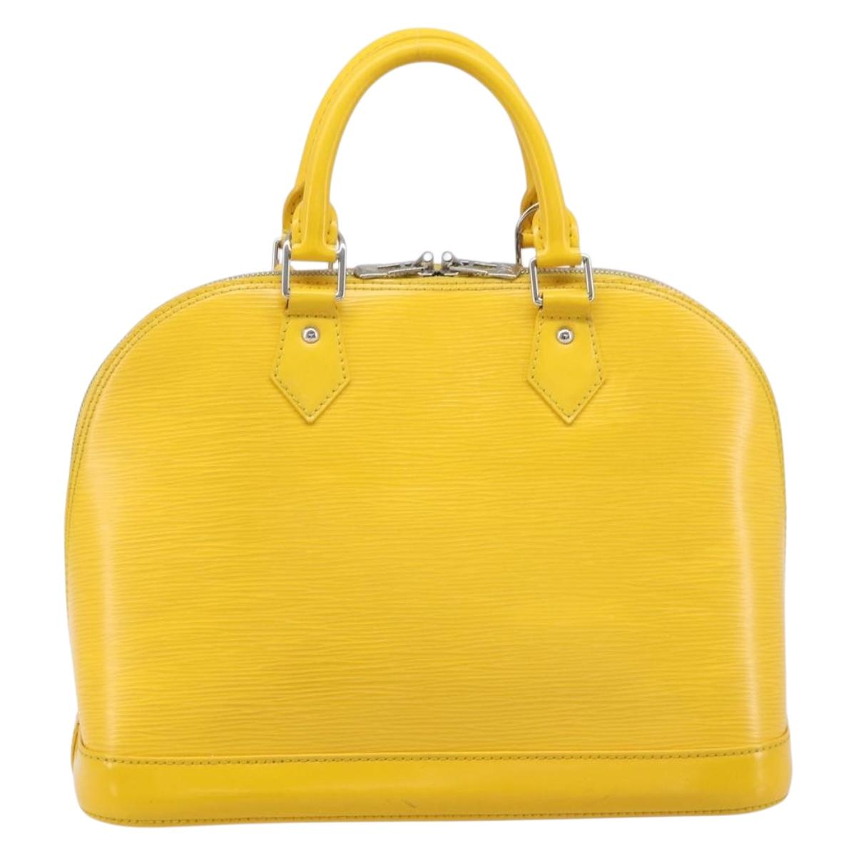 LOUIS VUITTON Epi Alma PM Hand Bag Yellow citron M40619 LV Auth ka7182A